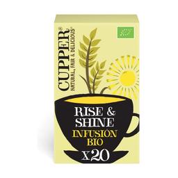 Infusion matifiante et citronnelle bio rise & shine 20 sachets