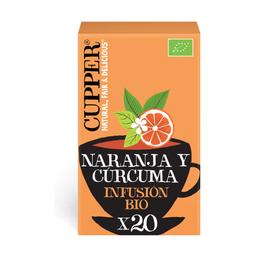 Infusion bio orange et curcuma 20 sachets infuseurs