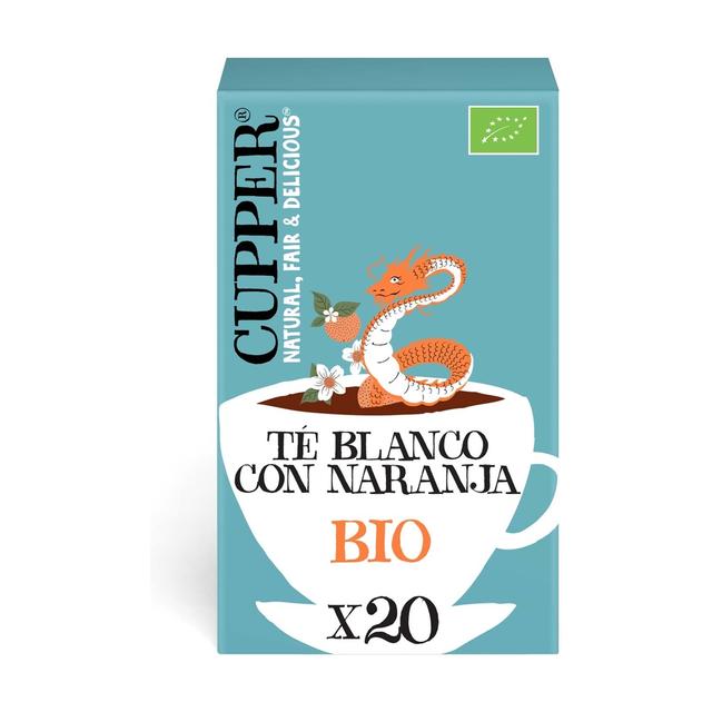 Thé blanc bio à l'infusion d'orange 20 sachets infuseurs de 1.7g