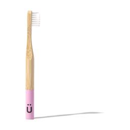 Brosse à dents en bambou pour enfants 1 unité (Rose)