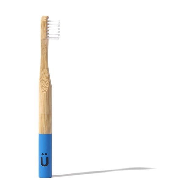 Brosse à dents en bambou pour enfants 1 unité (Bleu)