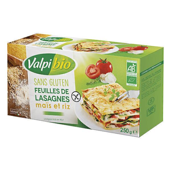 Feuilles de lasagnes maïs et riz sans gluten 250g