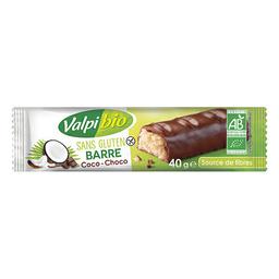 Barre noix de coco et chocolat noir sans gluten 40g