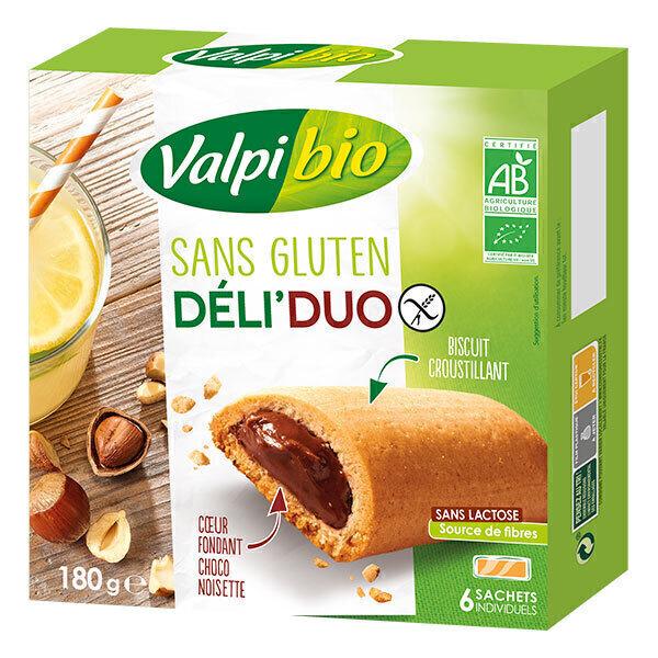 Biscuits Déli'Duo coeur chocolat noisette sans gluten 180g