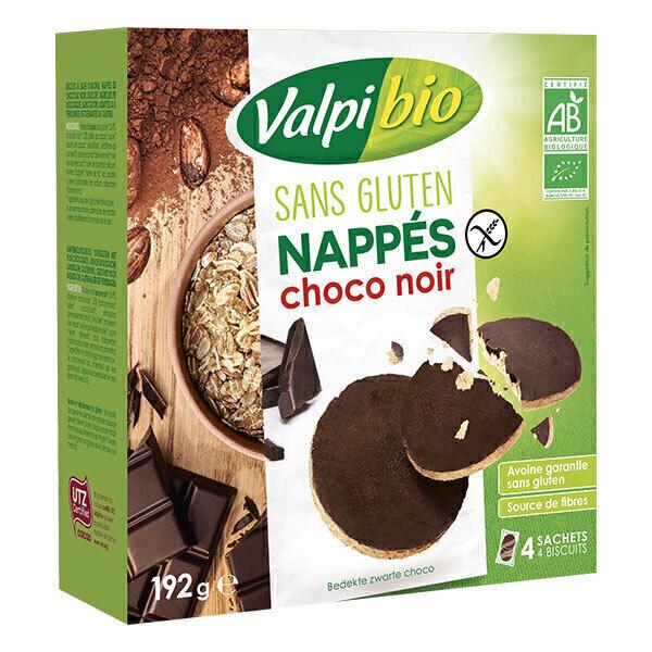 Biscuits nappés chocolat noir sans gluten 192g