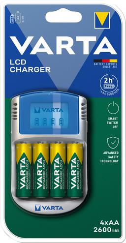 Batterie Varta NiMH, chargeur universel, chargeur LCD avec