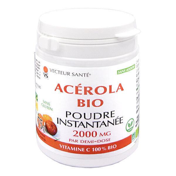 Acérola Bio en poudre pour boisson instantanée - Pot 75g