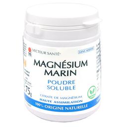 Magnésium Marin en Poudre (citrate de magnésium) - Pot de 75g