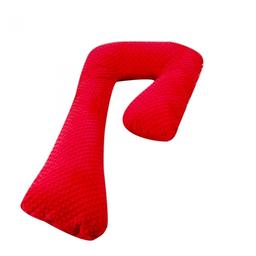 Coussin accouchement/allaitement forme 7 rouge