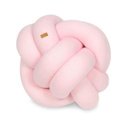 Coussin tresse rose clair