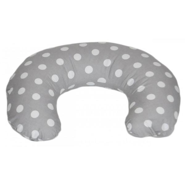 Coussin appui-tête pois de gris