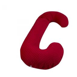 Coussin Minky de maternité forme C rouge