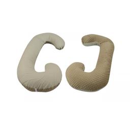 Coussin pre/post natal usages multiples beige à carreaux 