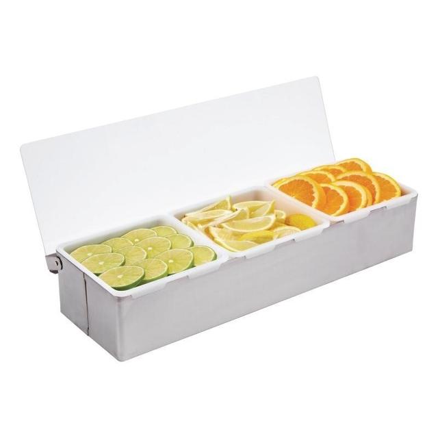 Boîte à compartiments inox 3 x 950 ml - Vogue