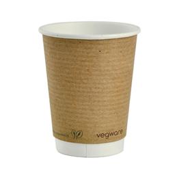 Gobelet Double Paroi Compostable 340 ml - Lot de 500 - Vegware