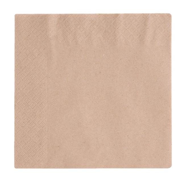 Serviettes de Table en Papier Snacking Compostables 2 plis 33 cm