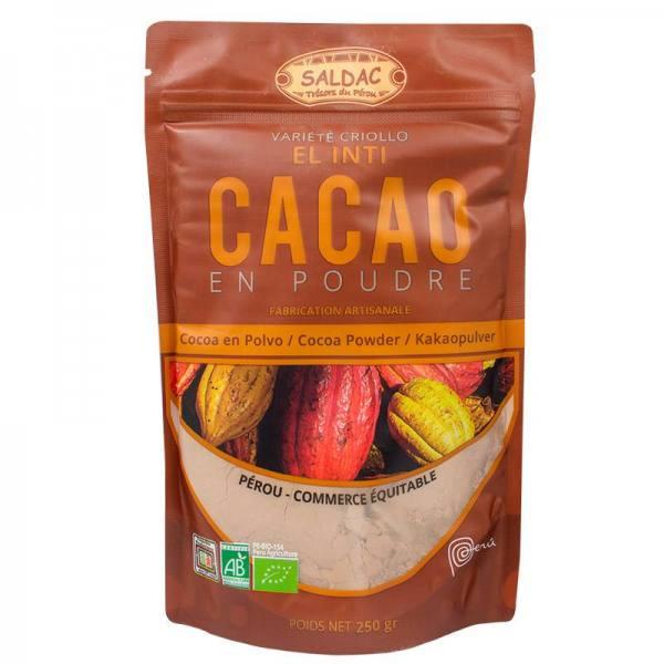 Cacao criollo cru en poudre bio équitable 250g