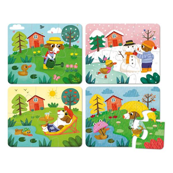 Puzzles des 4 saisons en bois - Dès 2 ans