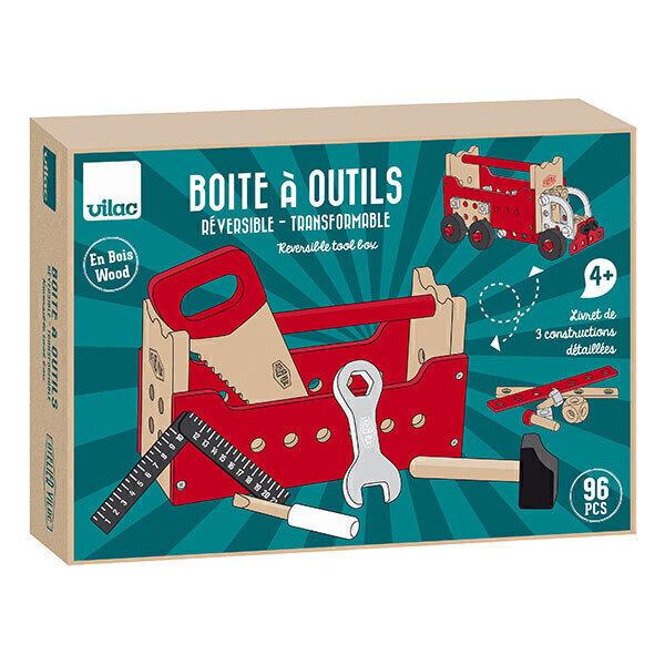 Boite à outils reversible en bois - Dès 4 ans