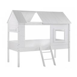 CHARLOTTE Lit cabane  90x200 Blanc