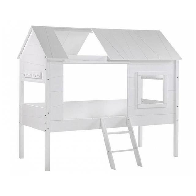 CHARLOTTE Lit cabane  90x200 Blanc