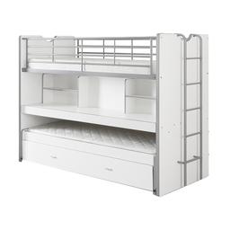 Lit combiné 80 90x200 Sommier Inclus Bonny - Blanc