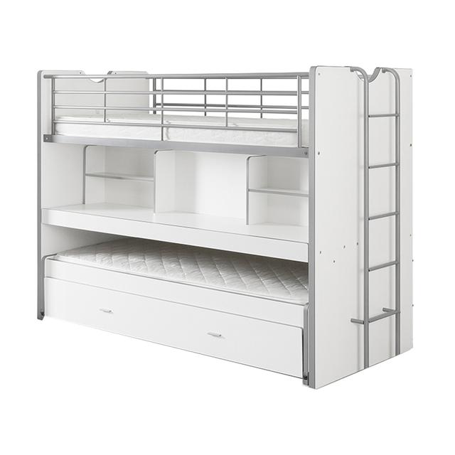 Lit combiné 80 90x200 Sommier Inclus Bonny - Blanc