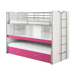 Lit combiné 80 90x200 Sommier Inclus Bonny - Fuchsia