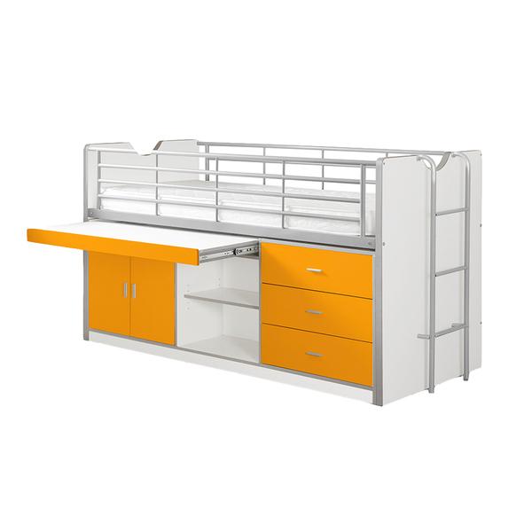 Lit combiné 95 90x200 Sommier Inclus Bonny - Orange