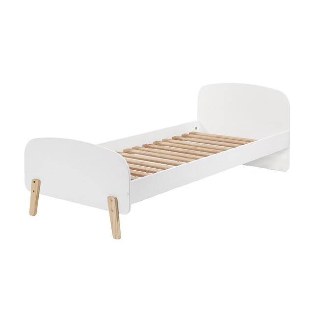 Lit 90x200 Sommier Inclus Kiddy - Blanc