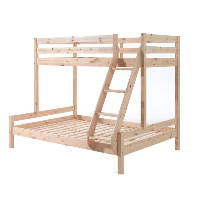 Lit Superposé 90x200 et 140x200 Sommier Inclus Pino - Bois