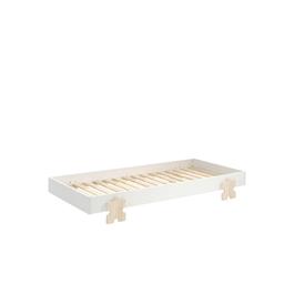 Lit Modulo Puzzle Blanc Empilable 90x200 L 203,6 x Lg 93,8 x H