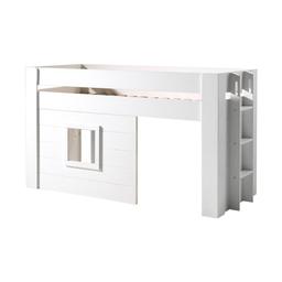 Lit Cabane 90x200 Sommier Inclus Noah - Blanc