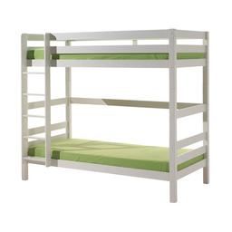 Lit Superposé 90x200 Hauteur 180 cm Sommier Inclus Pino - Blanc