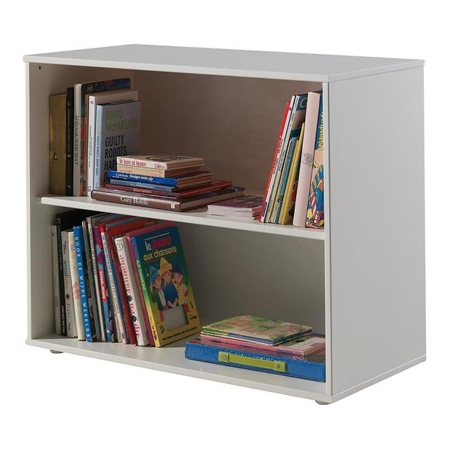 PINO  Bibliothèque pour lit mezzanine MDF Blanc 85,5 x 43 x 72