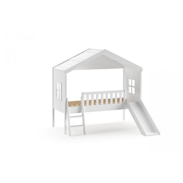 Lit cabane 90x200 blanc HOUSEBEDS