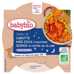 Assiette Bébé carotte maïs quinoa dès 12 mois 230g