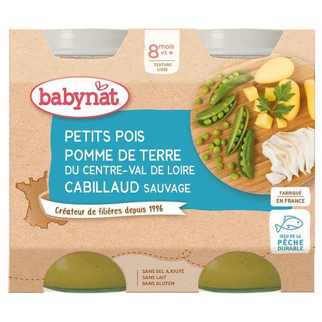 Petit pots Légumes Cabillaud 8 mois 2 x 200g