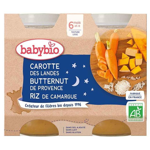 Petits pots Carottes Butternut Riz 6 mois 2 x 200g