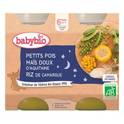 Petits pots Petits Pois Maïs Riz 6 mois 2x200g