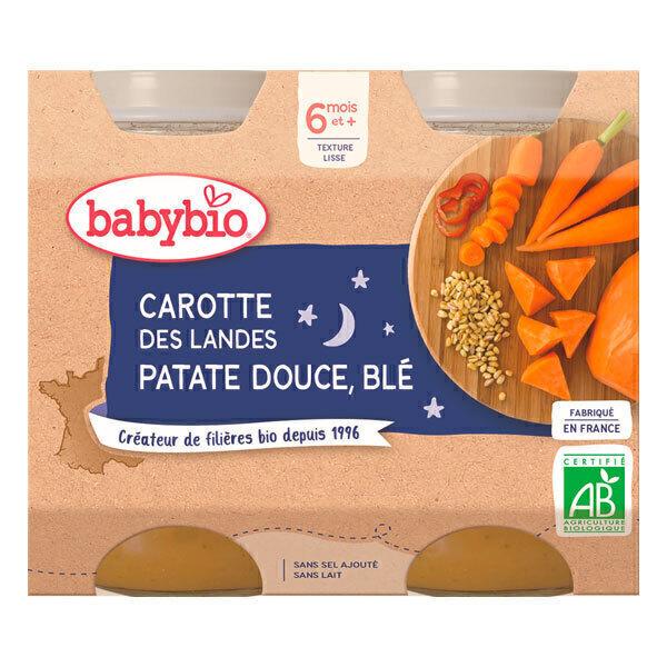 Petits pots Carotte Patate douce Blé 6 mois 2 x 200g