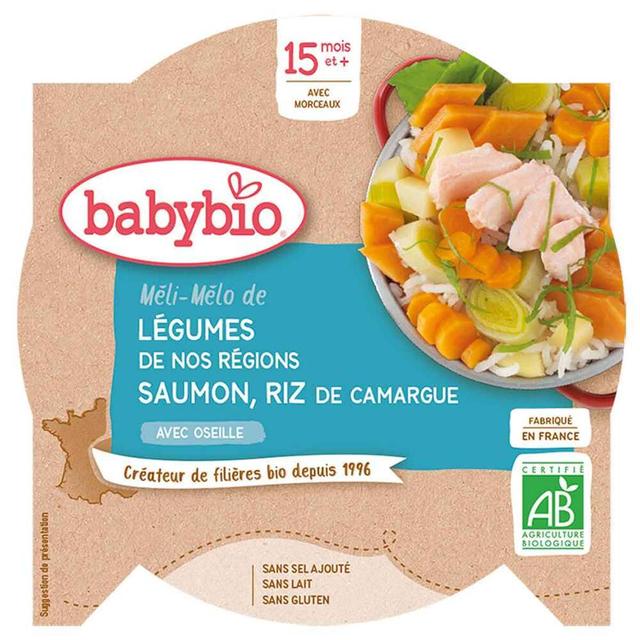 Assiette Légumes Saumon Riz dès 15 Mois 260g