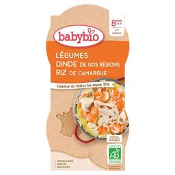 Bols légumes dinde riz dès 8 mois 2 x 200g