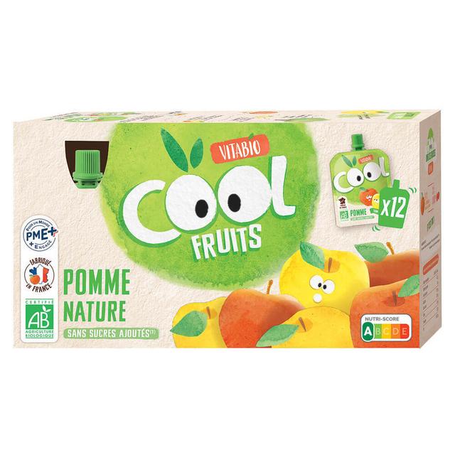 Compotes Cool fruits Pomme 12x90g