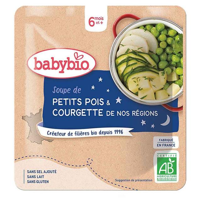 Doypack soupe petits pois courgette 190g - Dès 6 mois