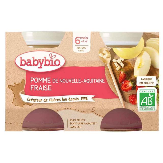 Petits pots pomme fraise - 2x130g