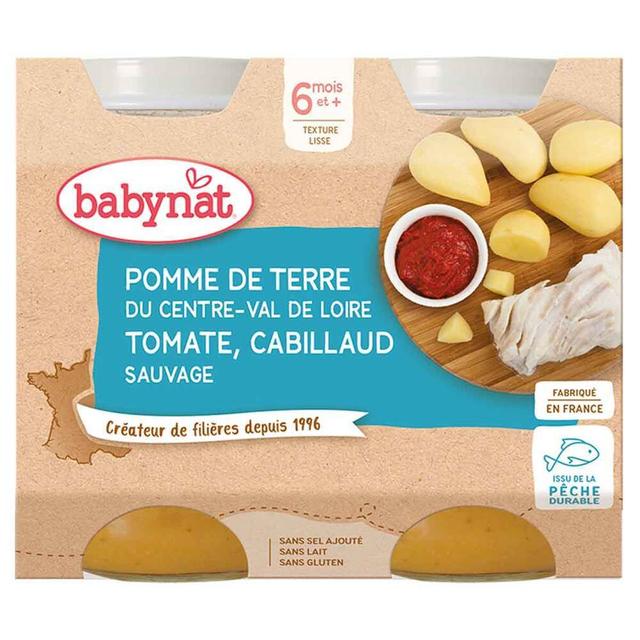 Petits pots pomme de terre cabillaud sauvage - 2x200g