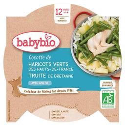 Cocotte haricots verts truite de Bretagne dès 12 mois - 230g