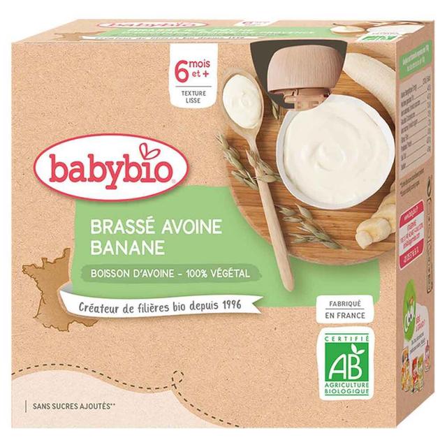 Brassé Végétal Avoine Banane 6 mois 4x85g