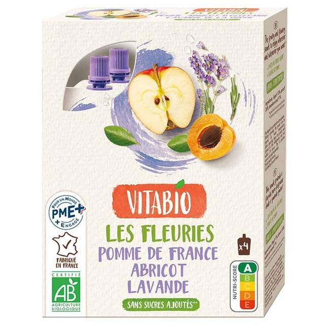 Gourdes Fruits et Fleur Pomme Abricot Lavande 4x120g